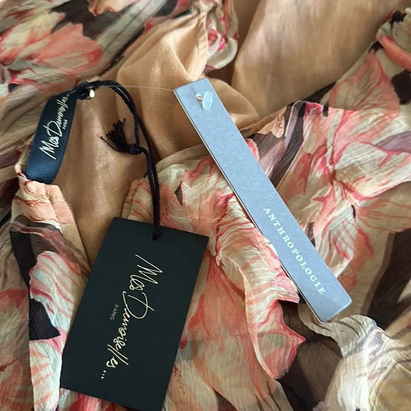 Mes Demoiselles sz EU 36 US 4 ruffled layered viscose blend dress NWT new cond - Picture 10 of 13